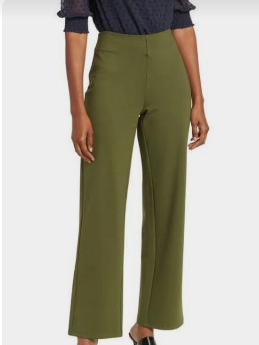 Tribal Olive Wide-Leg Pants